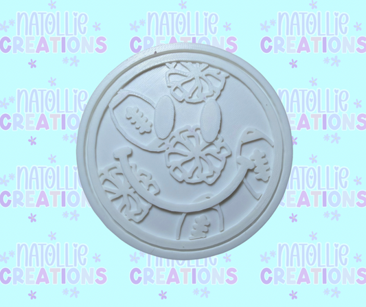 Football / Pom Pom Smiley Insert Freshie Silicone Mold