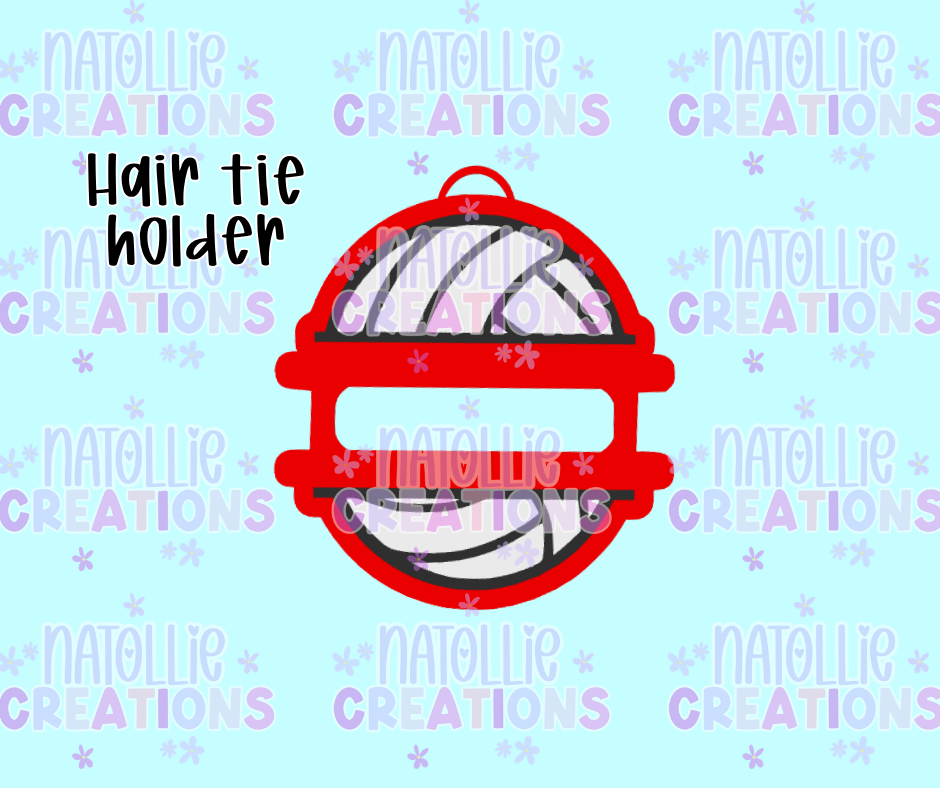 Volleyball Hair Tie Holder