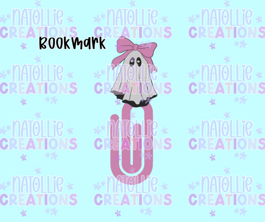 Ghost W/ Bow Bookmark