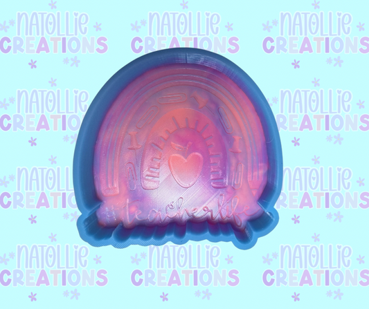 Teacher Rainbow Freshie Silicone Mold