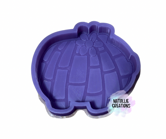Pig Concha W/ Flower Freshie Silicone Mold
