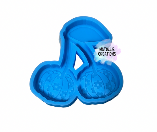 Floral Pumpkin Cherries Freshie Silicone Mold