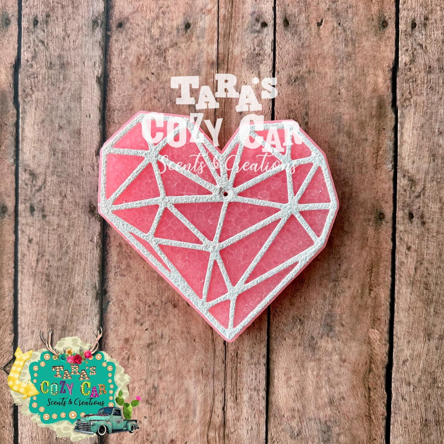 Diamond Heart Freshie Silicone Mold