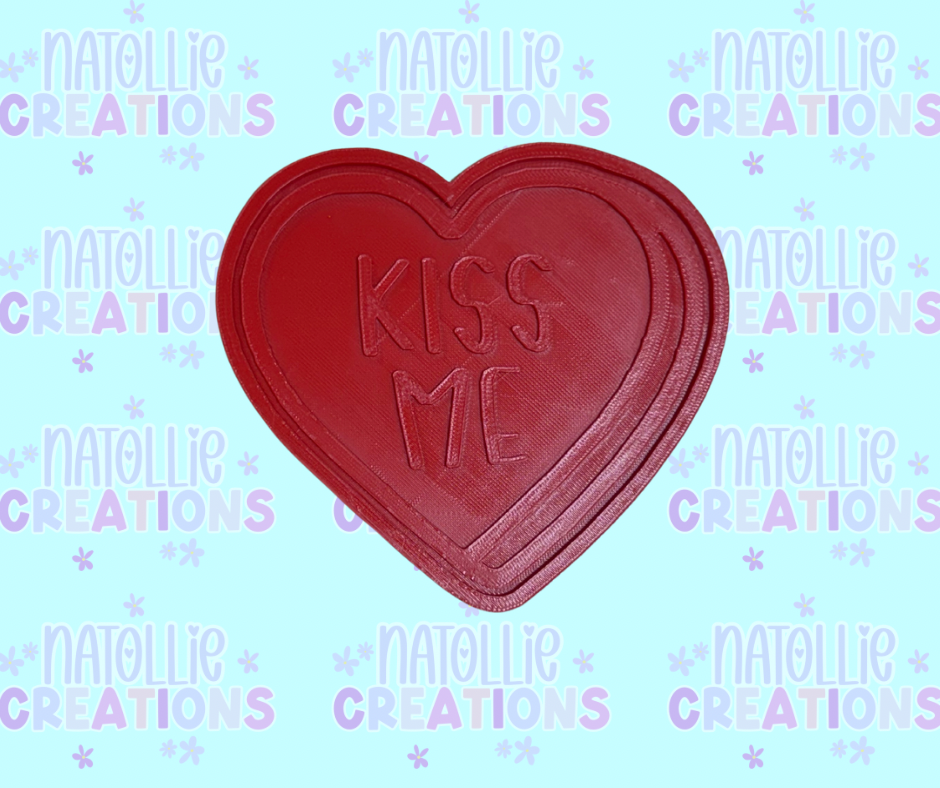Conversation Heart + Inserts Freshie Silicone Mold