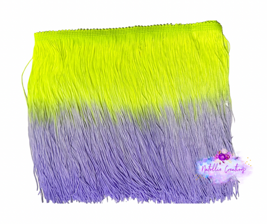 Yellow / Lavender Ombre Fringe