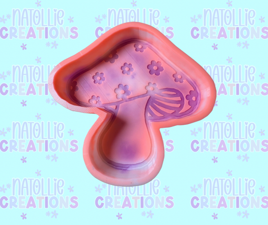 Floral Mushroom Freshie Silicone Mold