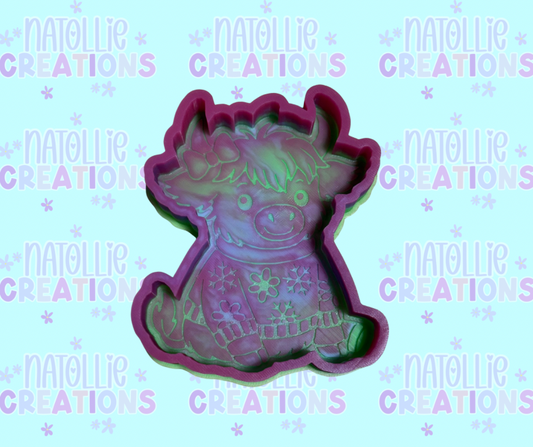 Highland In Sweater Freshie Silicone Mold