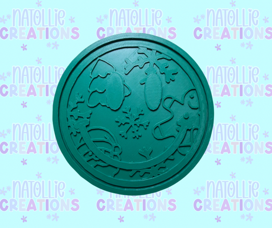 Santa / Gingerbread / Snowflake Smiley Insert Freshie Silicone Mold