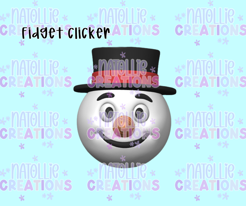 Snowman Head Clicker Fidget