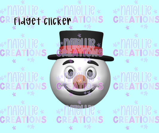 Snowman Head Clicker Fidget