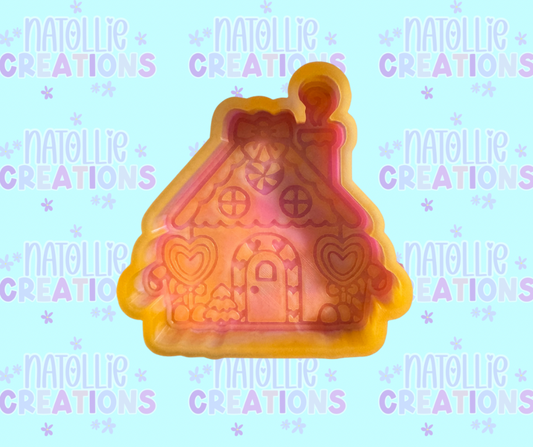 Retro Gingerbread House Freshie Silicone Mold