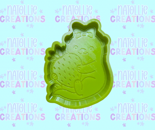 Strawberry Otter Freshie Silicone Mold