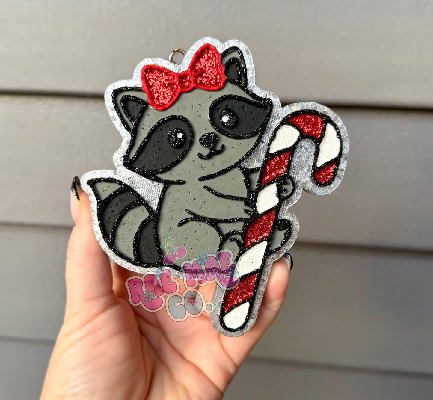 Peppermint Raccoon Freshie Silicone Mold