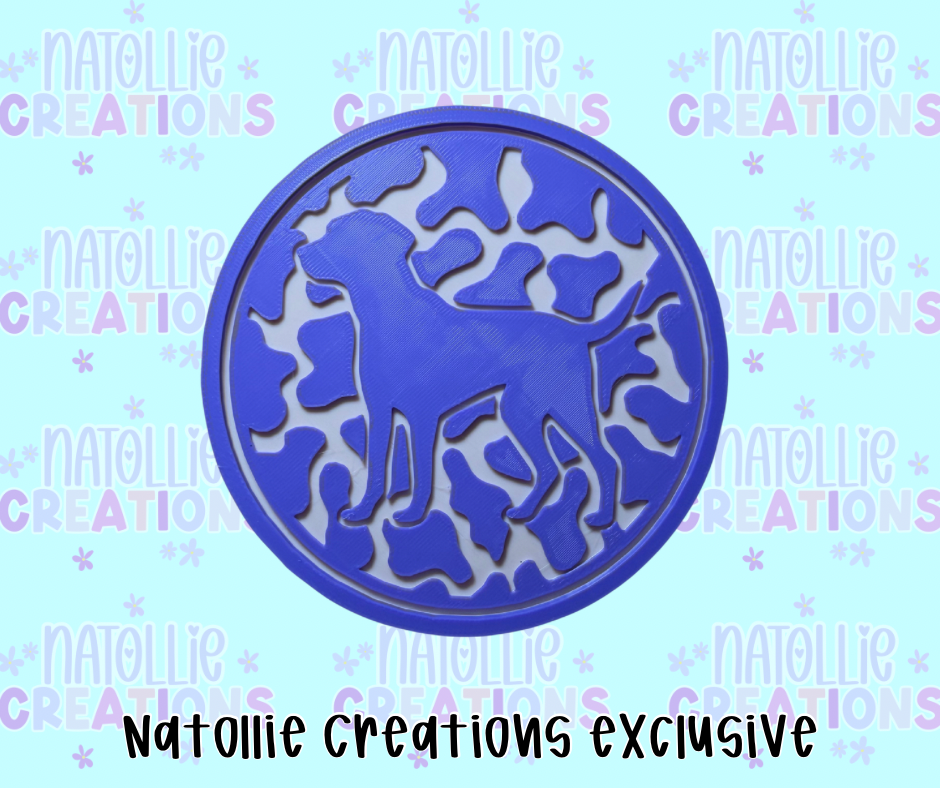 Camo Dog Insert Freshie Silicone Mold