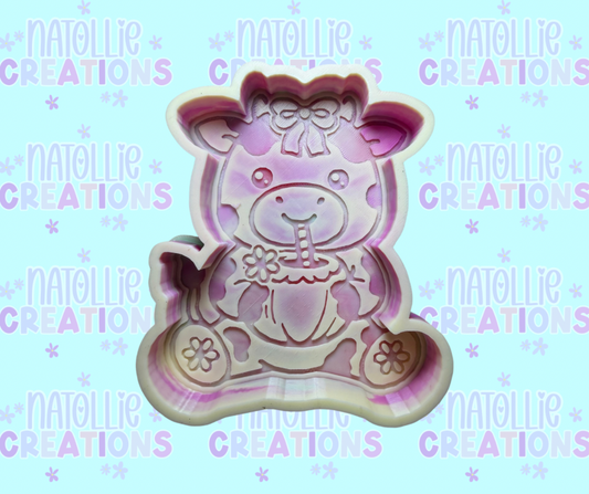 Coconut Drink Cow Freshie Silicone Mold