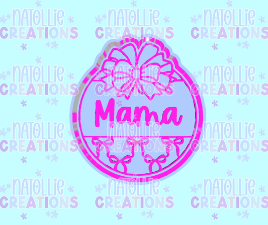Mama Bow Frame Freshie Silicone Mold