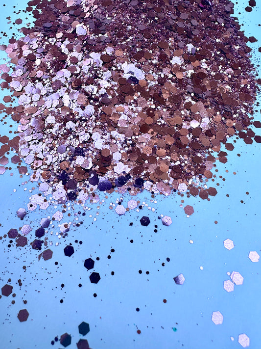 Sunset Blush Chunky Mix Glitter