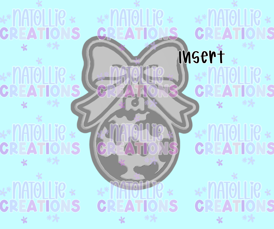 Cow Print Bow Ornament Insert Freshie Silicone Mold
