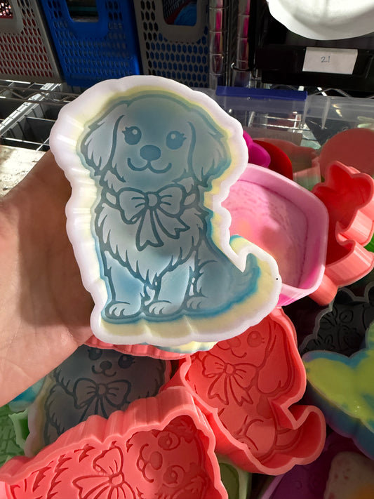 RTS - golden retriever w bow