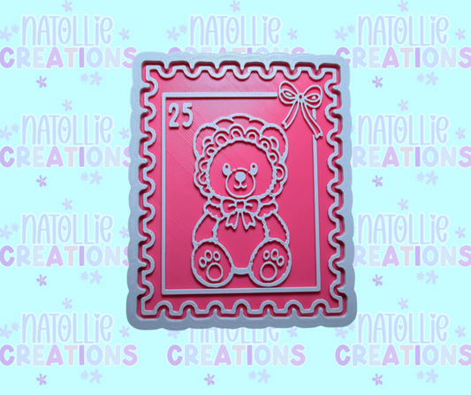 Bonnet Bear Stamp Insert Freshie Silicone Mold