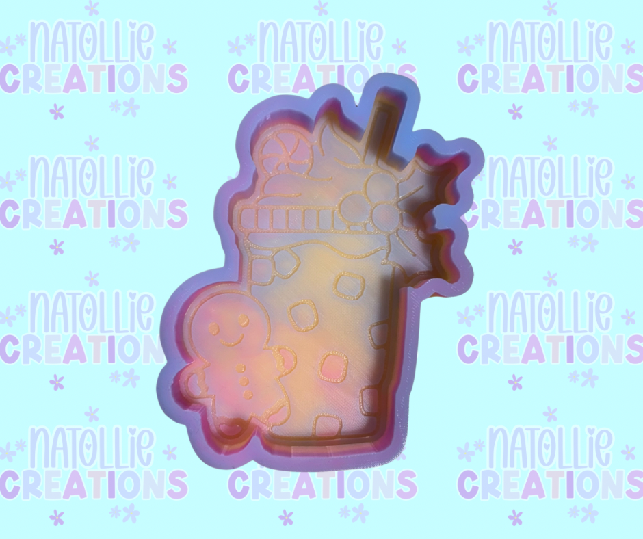 Festive Drink Freshie Silicone Mold
