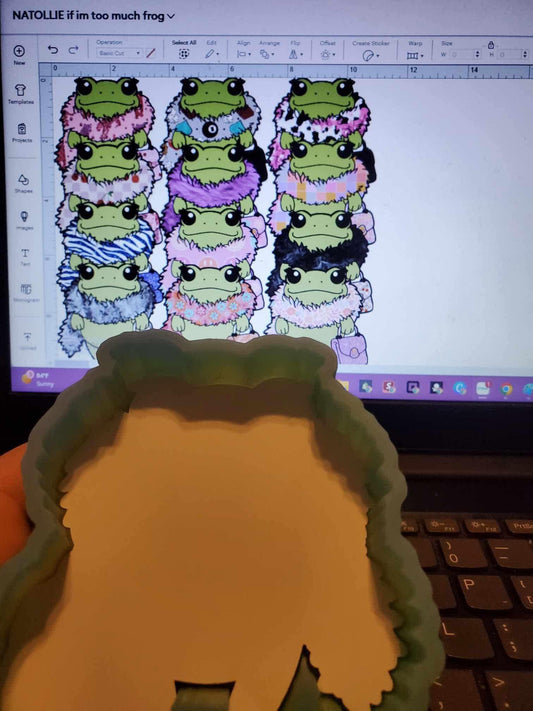 If I’m Too Much Frog CardStock Grab Bag