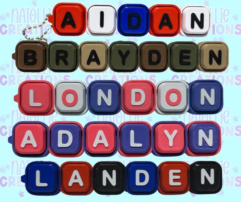 Clicker Name Keychain