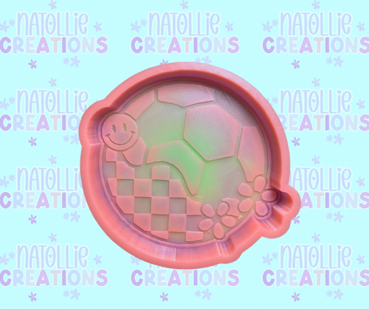 Retro Soccer Ball Freshie Silicone Mold