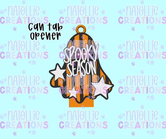 Spooky Season Ghost Can Tab Opener Keychain