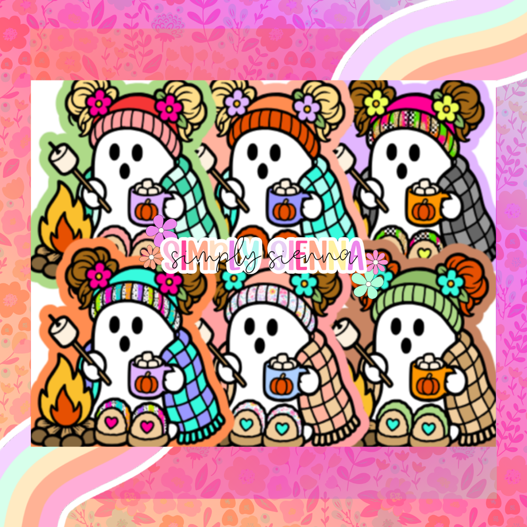 Cozy Campfire Ghost - NATOLLIE CREATIONS