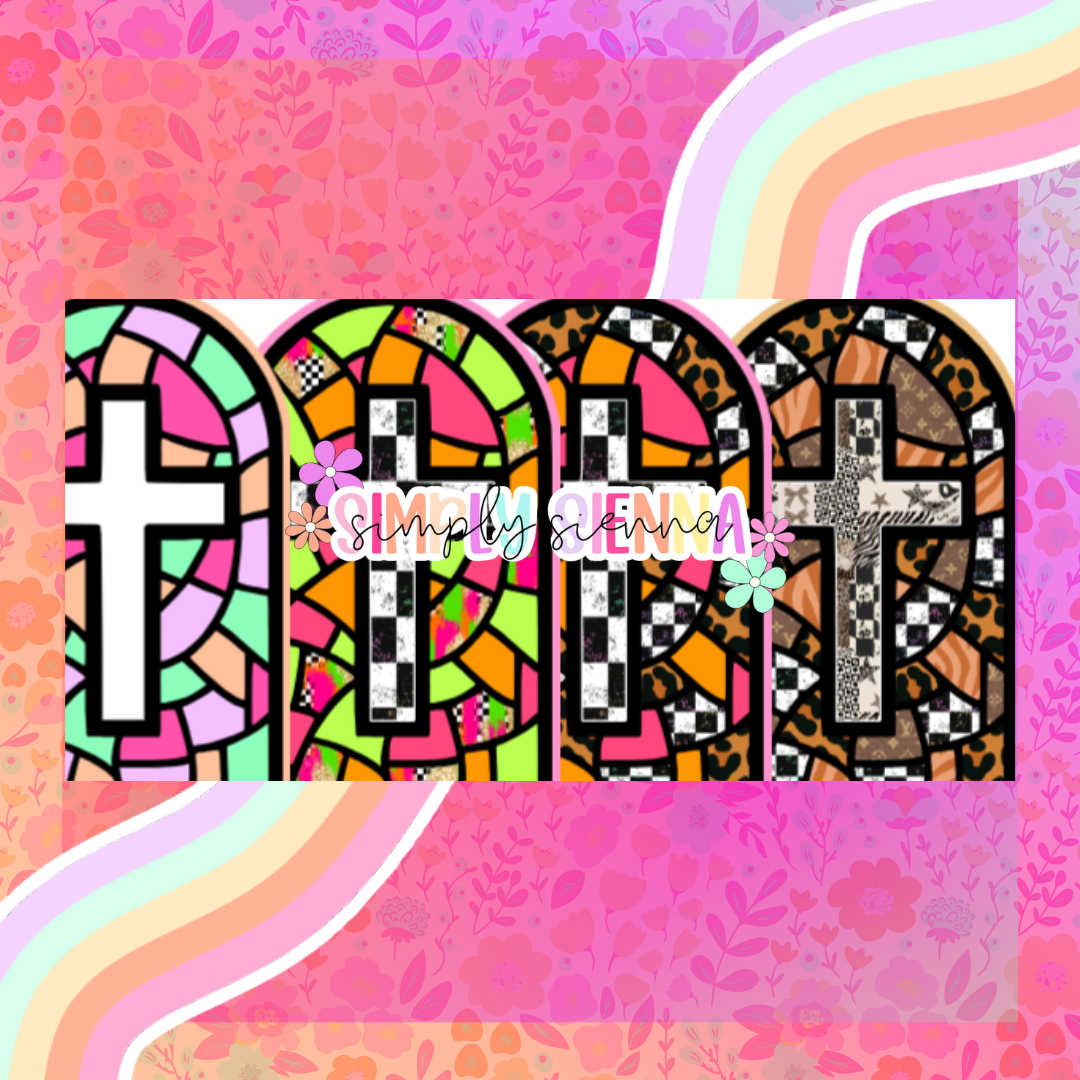 Stained Glass Cross  - NATOLLIE CREATIONS