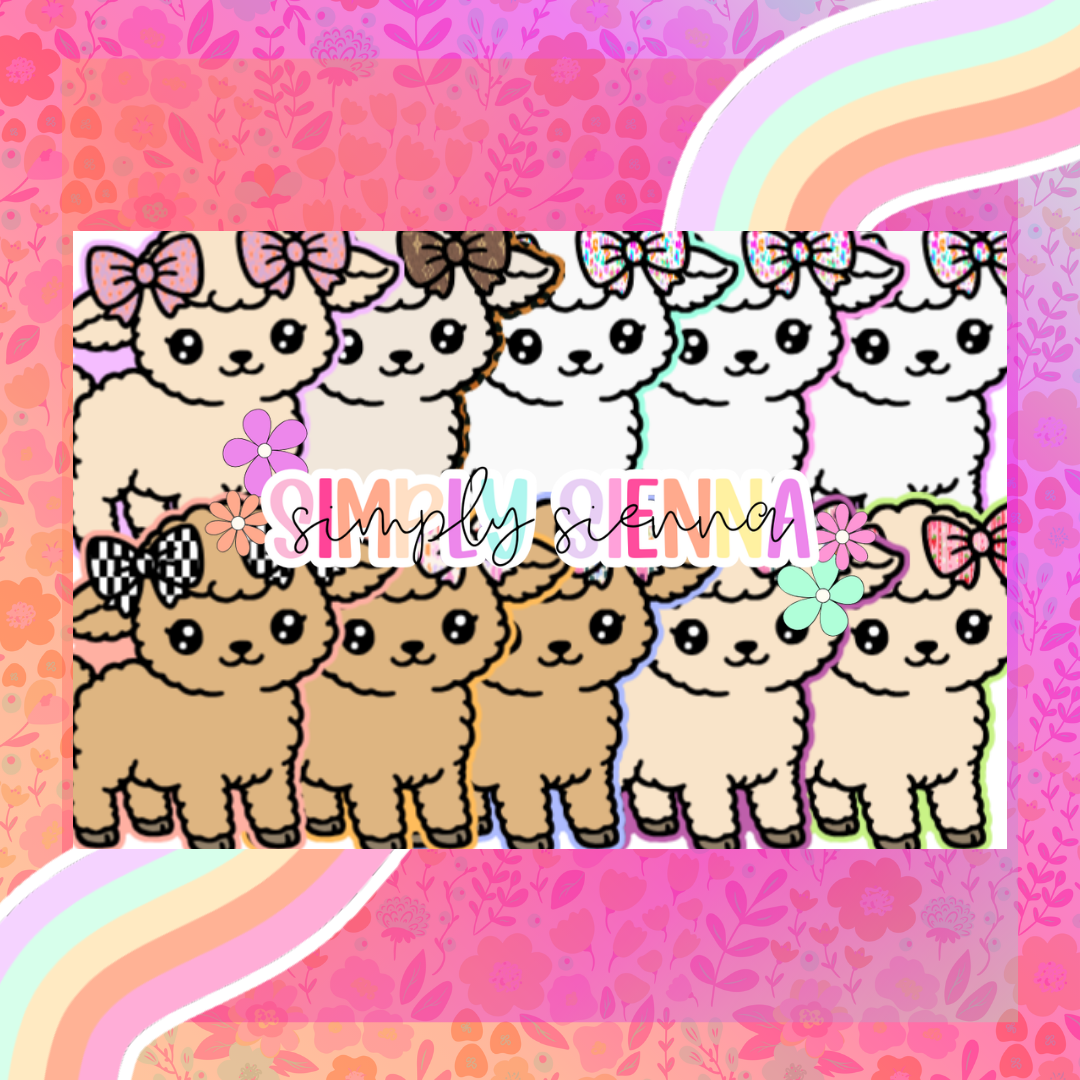 Baby Lamb With Bow - NATOLLIE CREATIONS