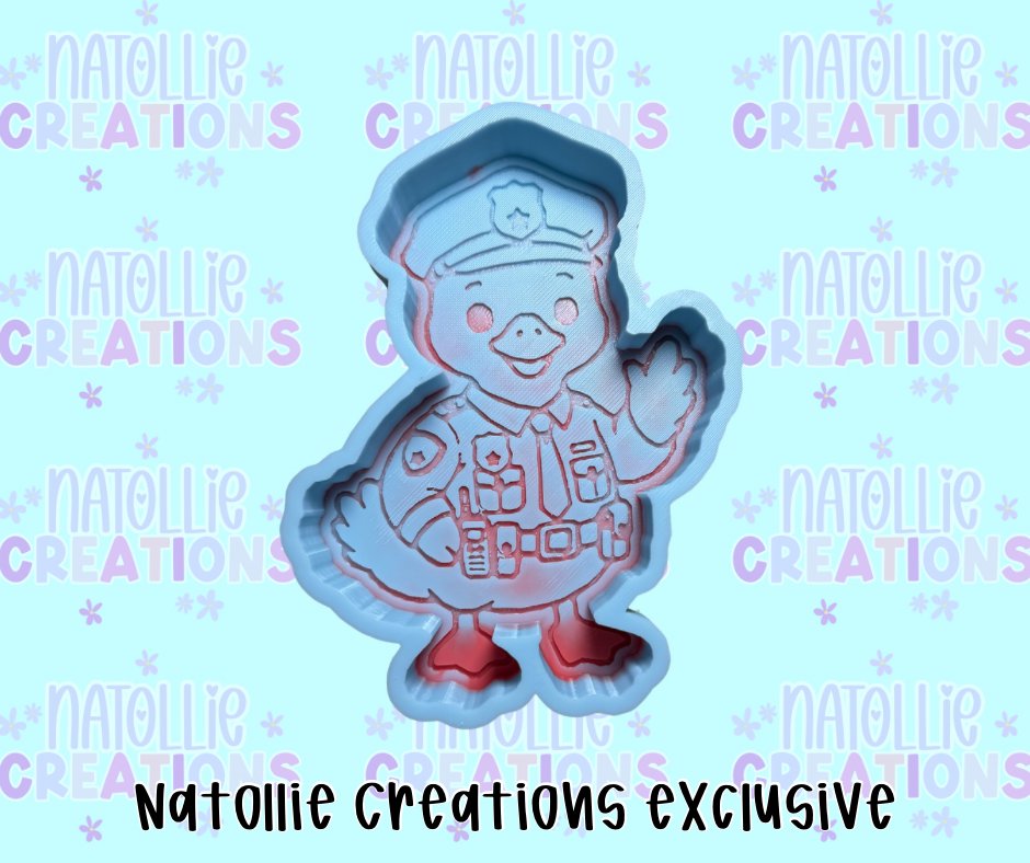 Police Goose Freshie Silicone Mold