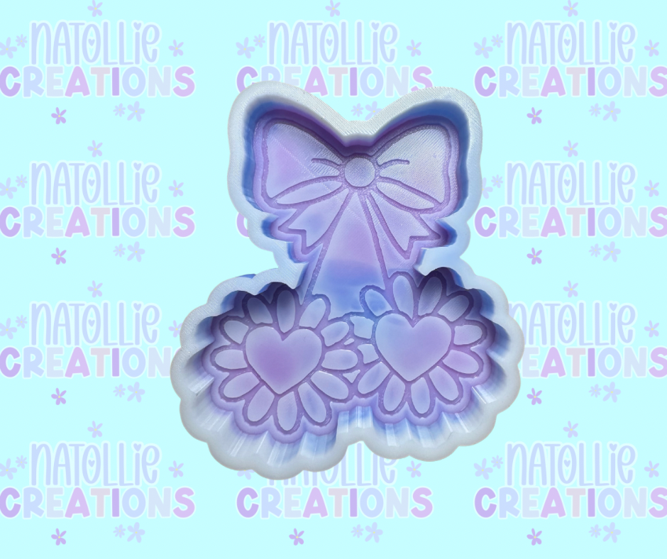 Heart Daisy Cherry Freshie Silicone Mold