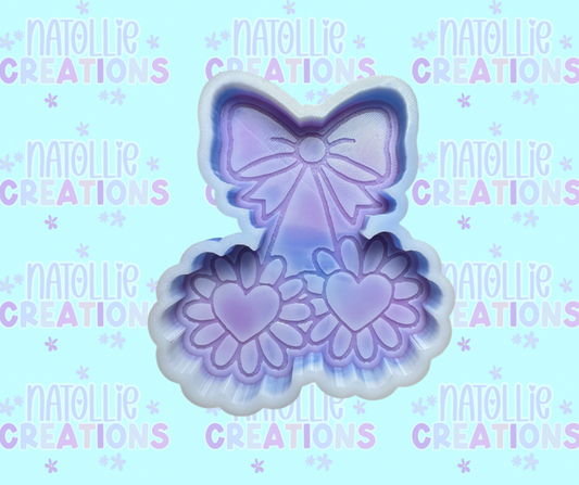 Heart Daisy Cherry Freshie Silicone Mold