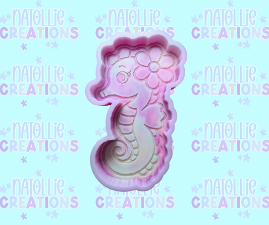 Floral Seahorse Freshie Silicone Mold