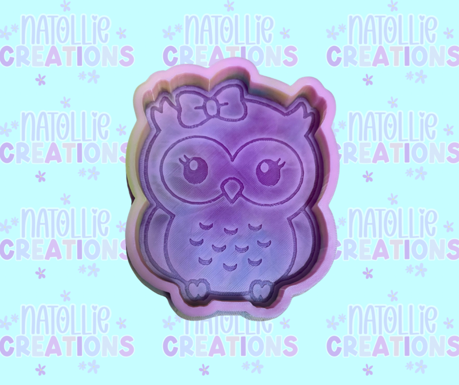 Full Body Owl W/ Bow Freshie Silicone Mold