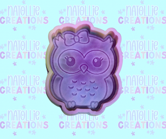 Full Body Owl W/ Bow Freshie Silicone Mold