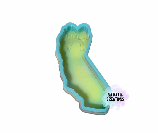 California W/ Bow Freshie Silicone Mold