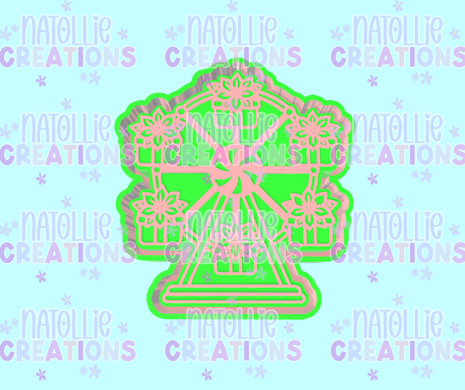 Poinsettia Carousel Freshie Silicone Mold