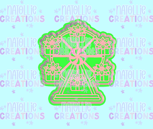 Poinsettia Carousel Freshie Silicone Mold
