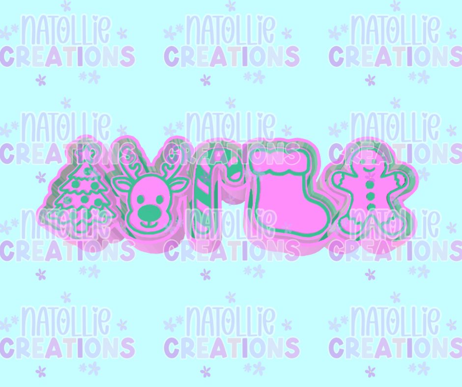 Christmas Charm Freshie Silicone Mold