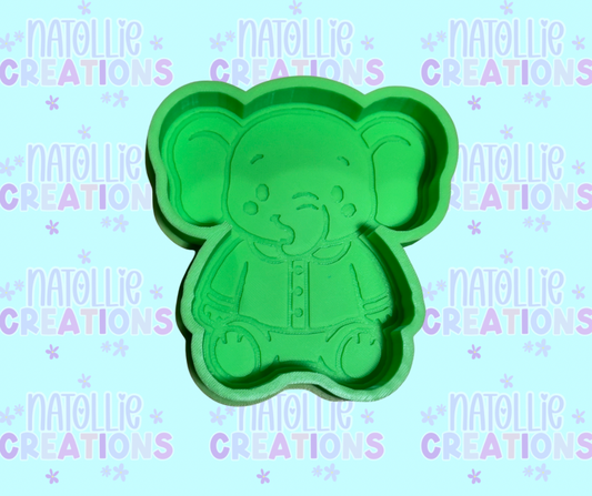Pajama Elephant Freshie Silicone Mold