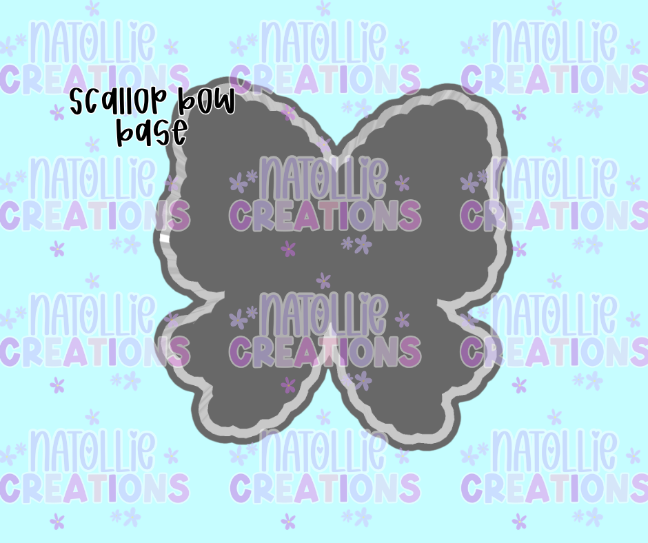 Scalloped Bow Base Freshie Silicone Mold