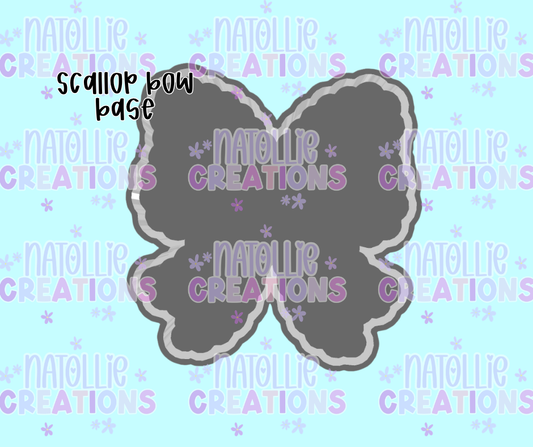 Scalloped Bow Base Freshie Silicone Mold