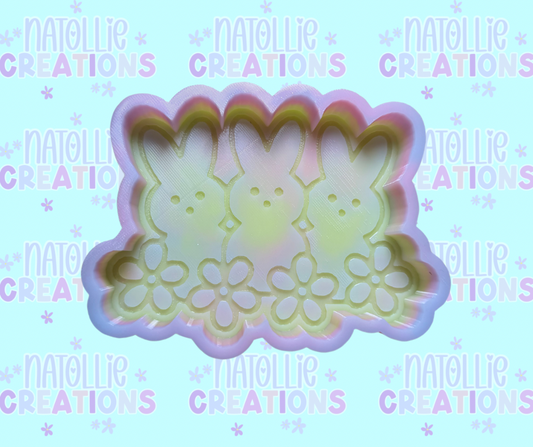 Floral Peep Freshie Silicone Mold