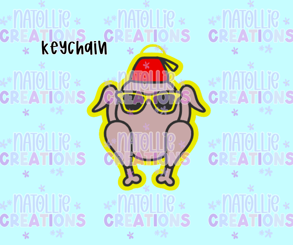 Cool Turkey Keychain