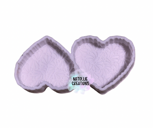 Talavera Heart Vent Clip Freshie Silicone Mold