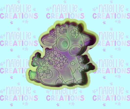 Flower Cow Freshie Silicone Mold