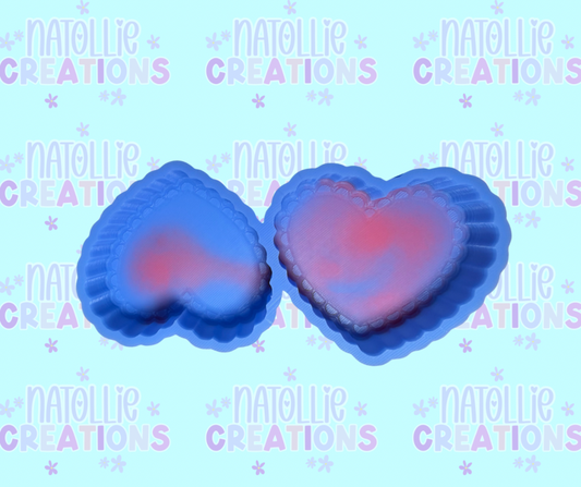Laced Heart Vent Clip Freshie Silicone Mold